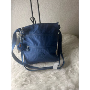 NWT Kipling Keiko Mini Nylon Crossbody Bag Blue